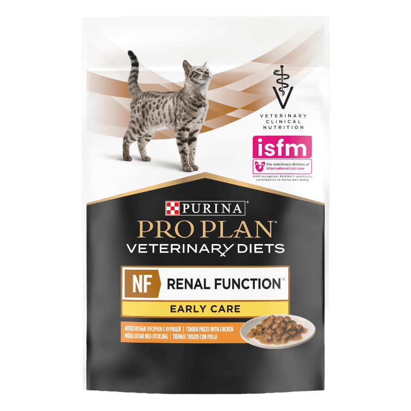 Purina Pro Plan Veterinary Diets - Feline NF Early Chicken 10-pakning (10x85 g) - Katt - Helse og pels - Hygiene - Kattemat - Dyrekassen.no