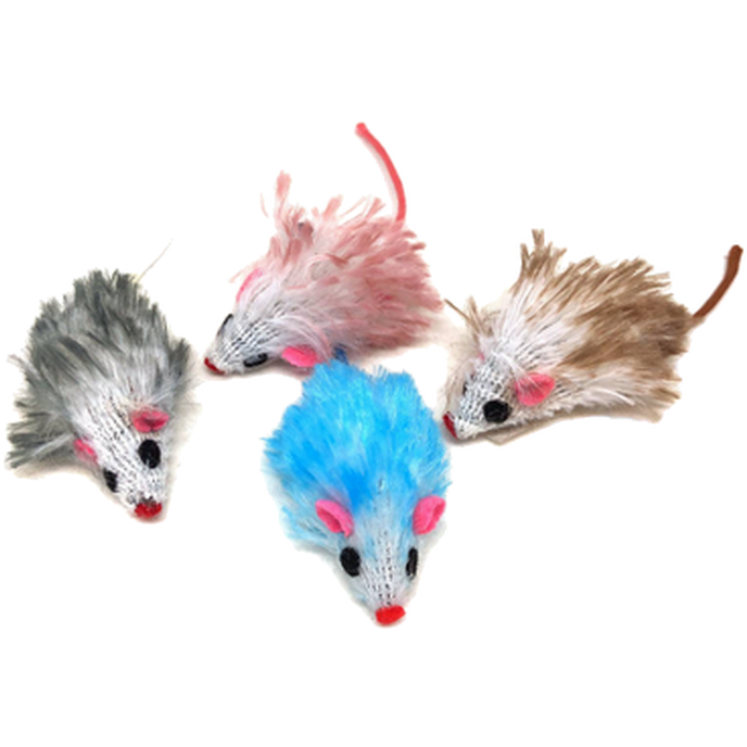 Nobby Plysjmus med langt hår 5 cm