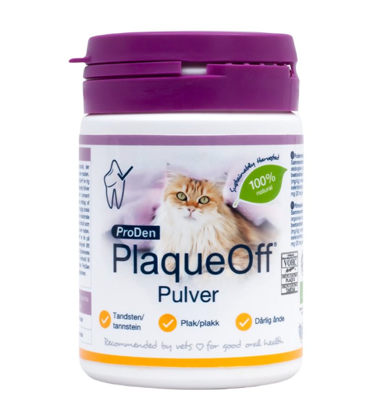 ProDen Plaque Off - Pulver Cat 40 g - Katt - Helse og pels - Hygiene - Kattepleie - Dyrekassen.no