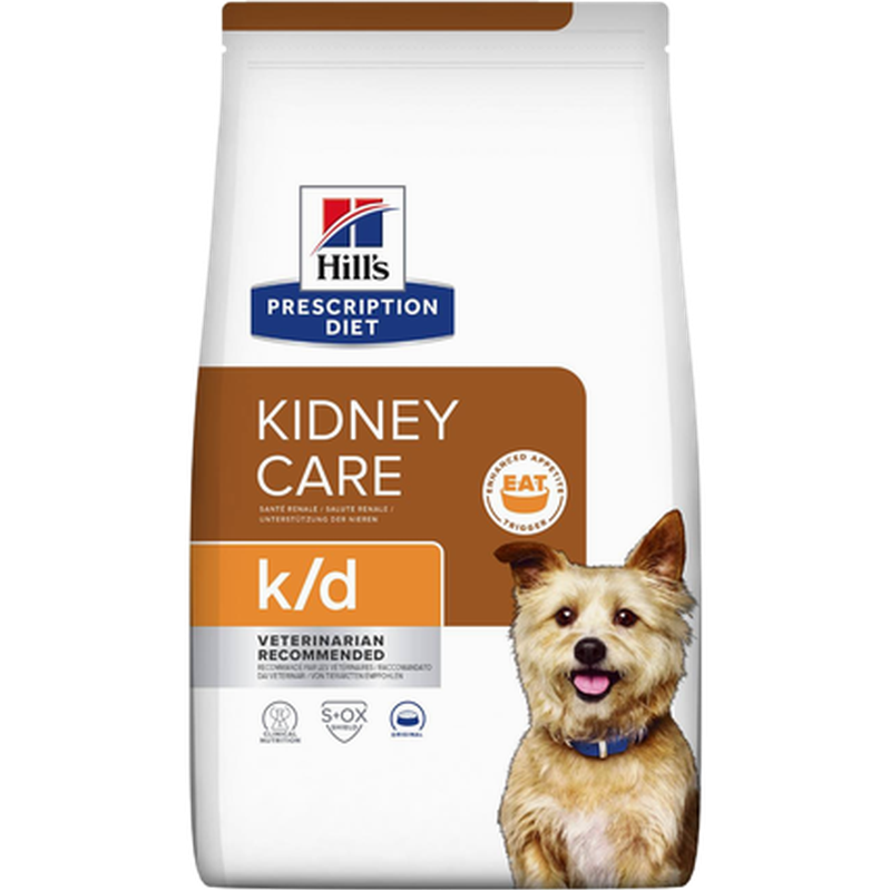 Hill's Prescription Diet Dog - k/d Kidney Care Original - Dry Dog Food 1,5 kg - Katt - Helse og pels - Kosttilskudd - Veterinærfôr - Dyrekassen.no
