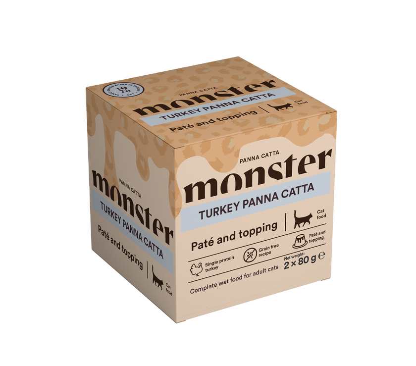 Monster Pet Food Cat Panna Catta Turkey 2-pack 80g