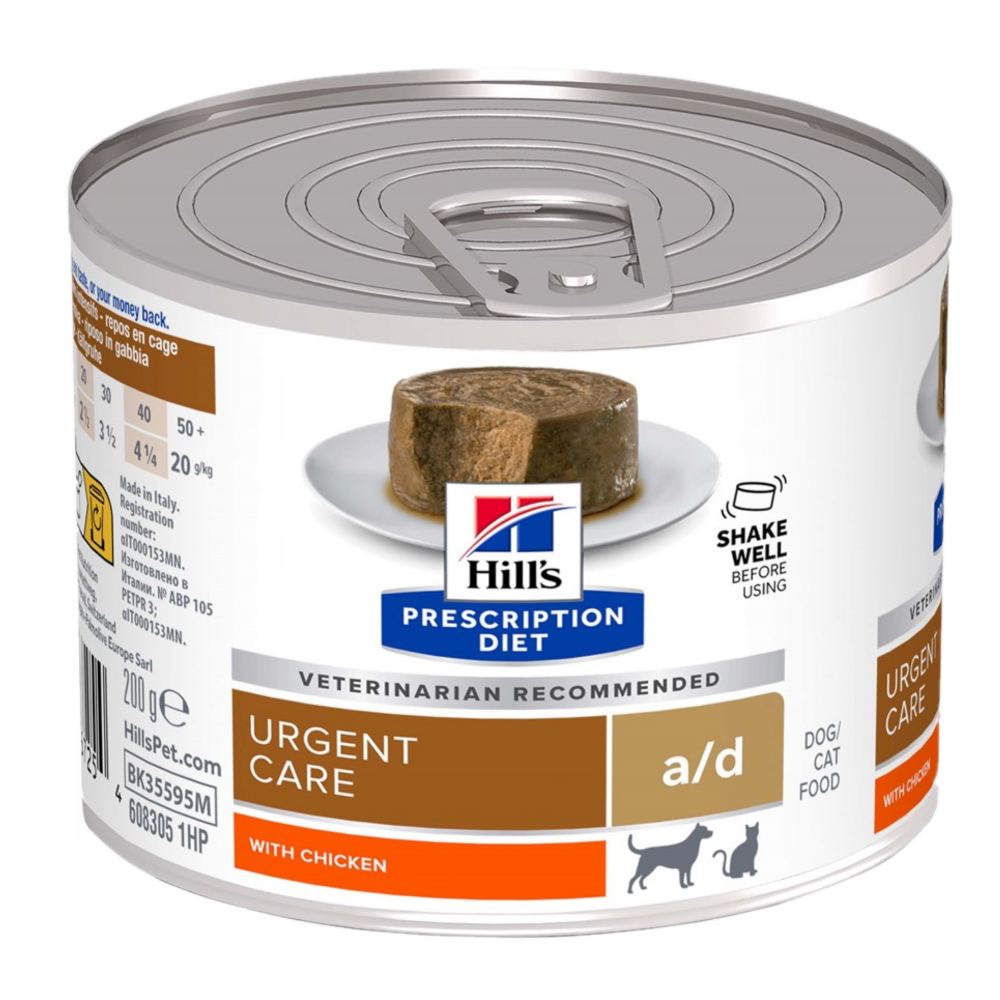a/d Urgent Care kylling hermetikk - våtfôr til hund og katt