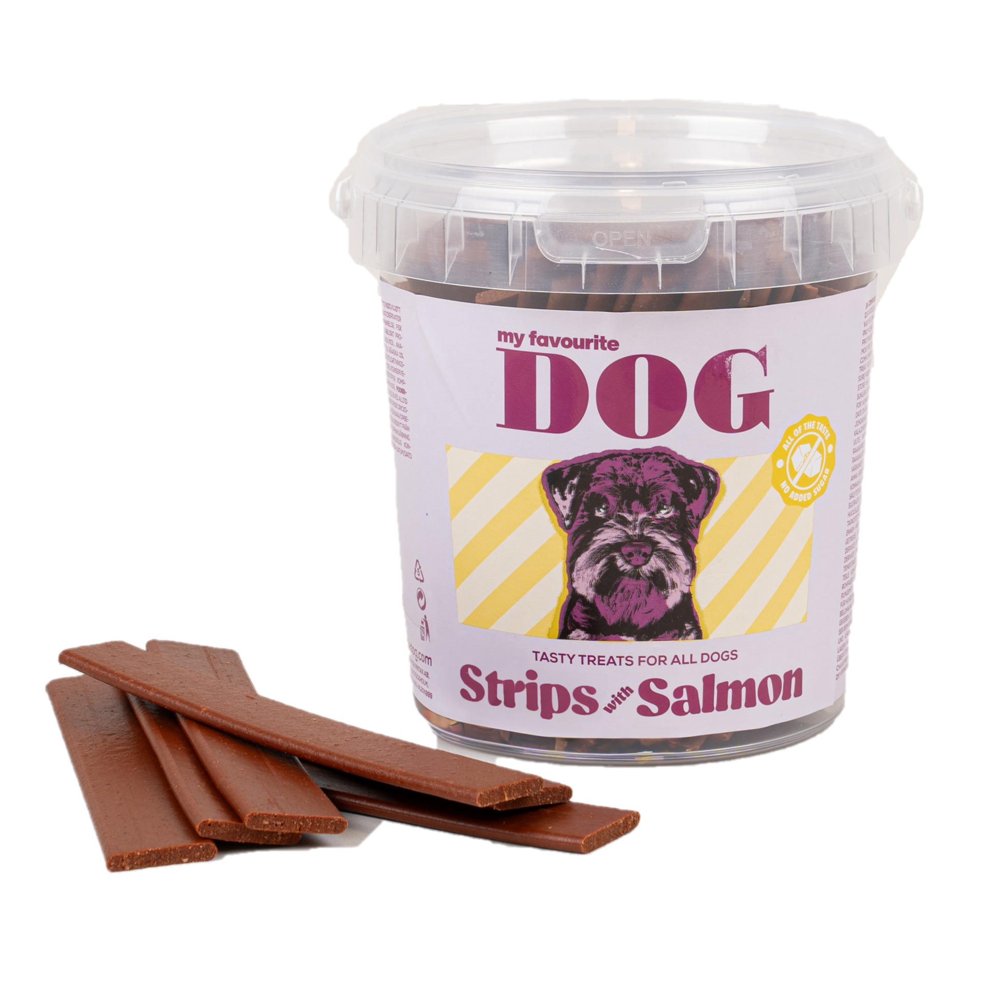 Strips med laks 500 g