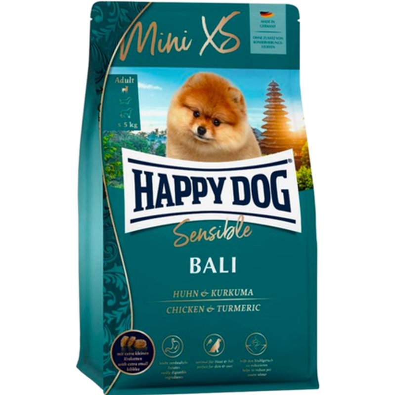 Happy Dog - Sensible Mini XS Bali GrainFree Chicken & Turmeric 1,3 kg - Hund - Tørrfôr - Dyrekassen.no