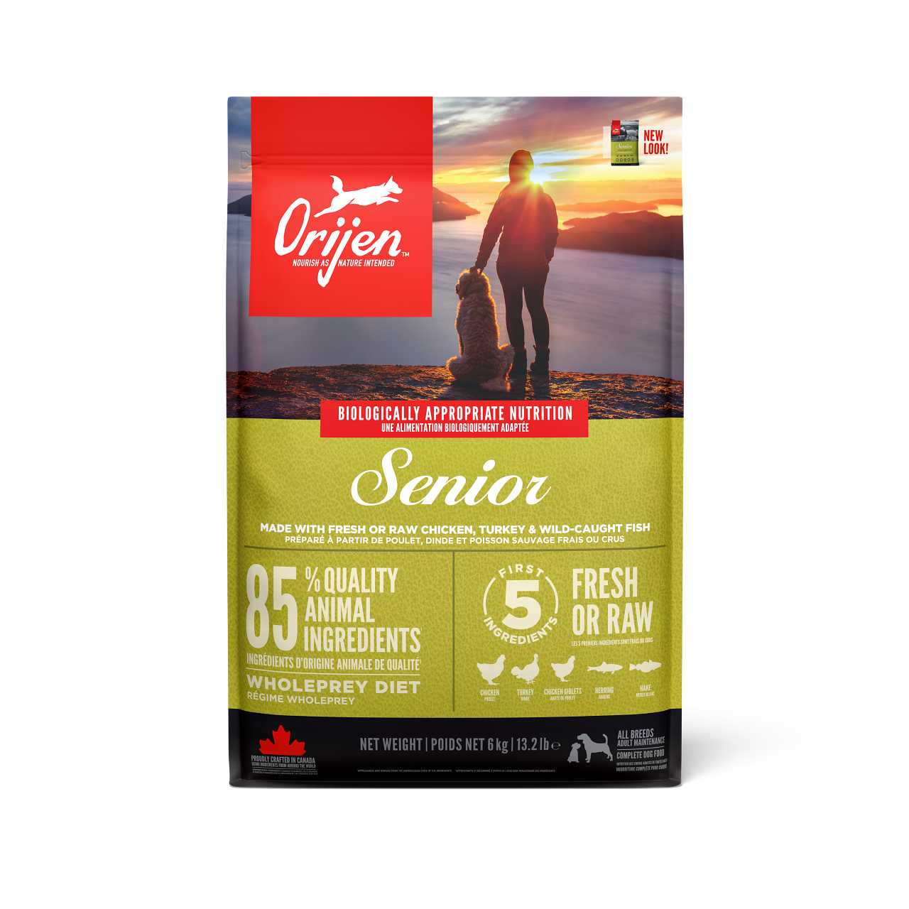 Orijen - Dog Senior Grain Free - Tørrfôr til hunder 6 kg - Hund - Hundefôr - Dyrekassen.no
