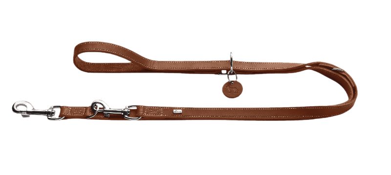 Hunter Hundetreningskobbel Aalborg i kuskinn konjakk 200 cm/15 mm