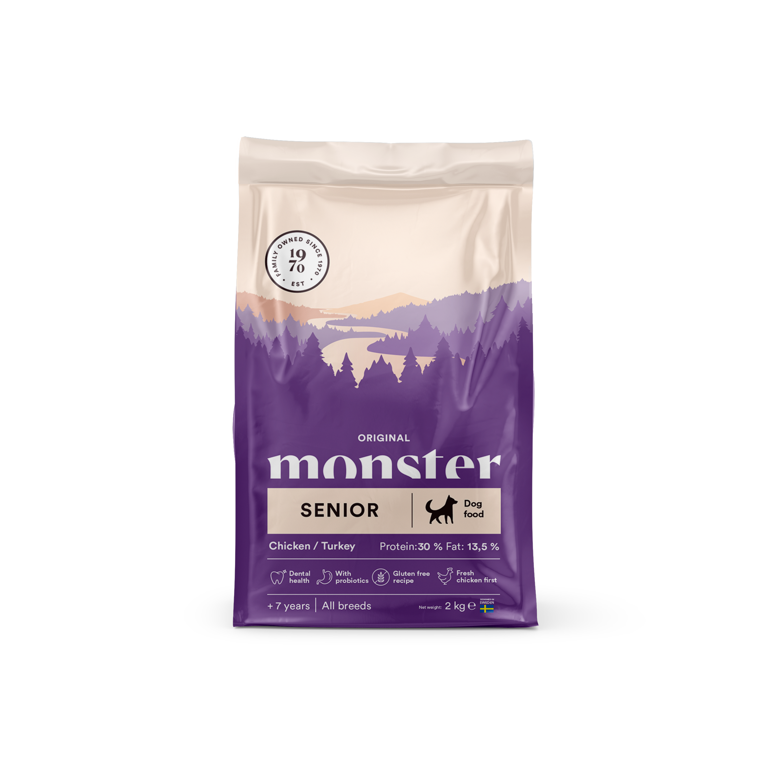 Monster Pet Food Dog Original Senior Chicken/Turkey