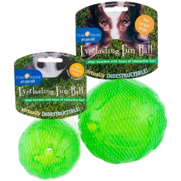 StarMark - Everlasting Fun Ball Grønn 7 cm - Hund - Klær og dekken - Sokker og sko - Ball til hund - Dyrekassen.no