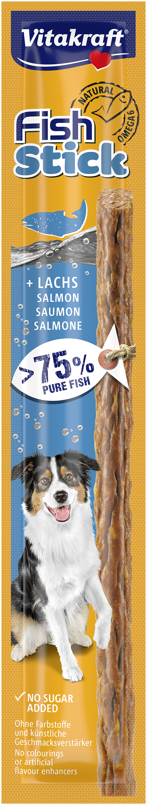 Vitakraft - Fish-Stick Laks 12 g - Hund - Hundegodteri - Dyrekassen.no