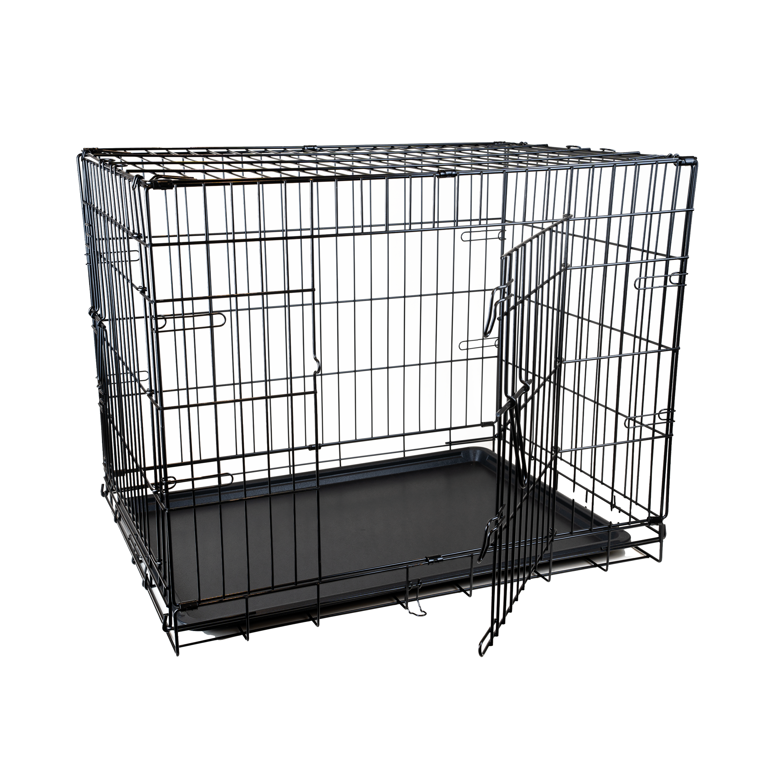 Stålbur Fido, M/L, 87x58x67cm, Svart