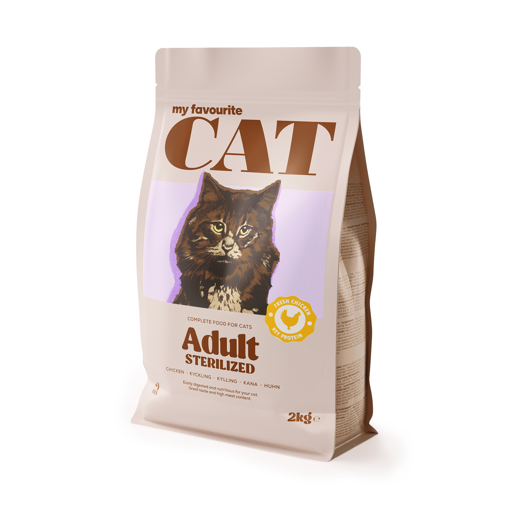 Adult katt sterilisert kylling 2 kg