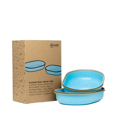 Ekstra matskål - Blå / Udelt 2-pakning