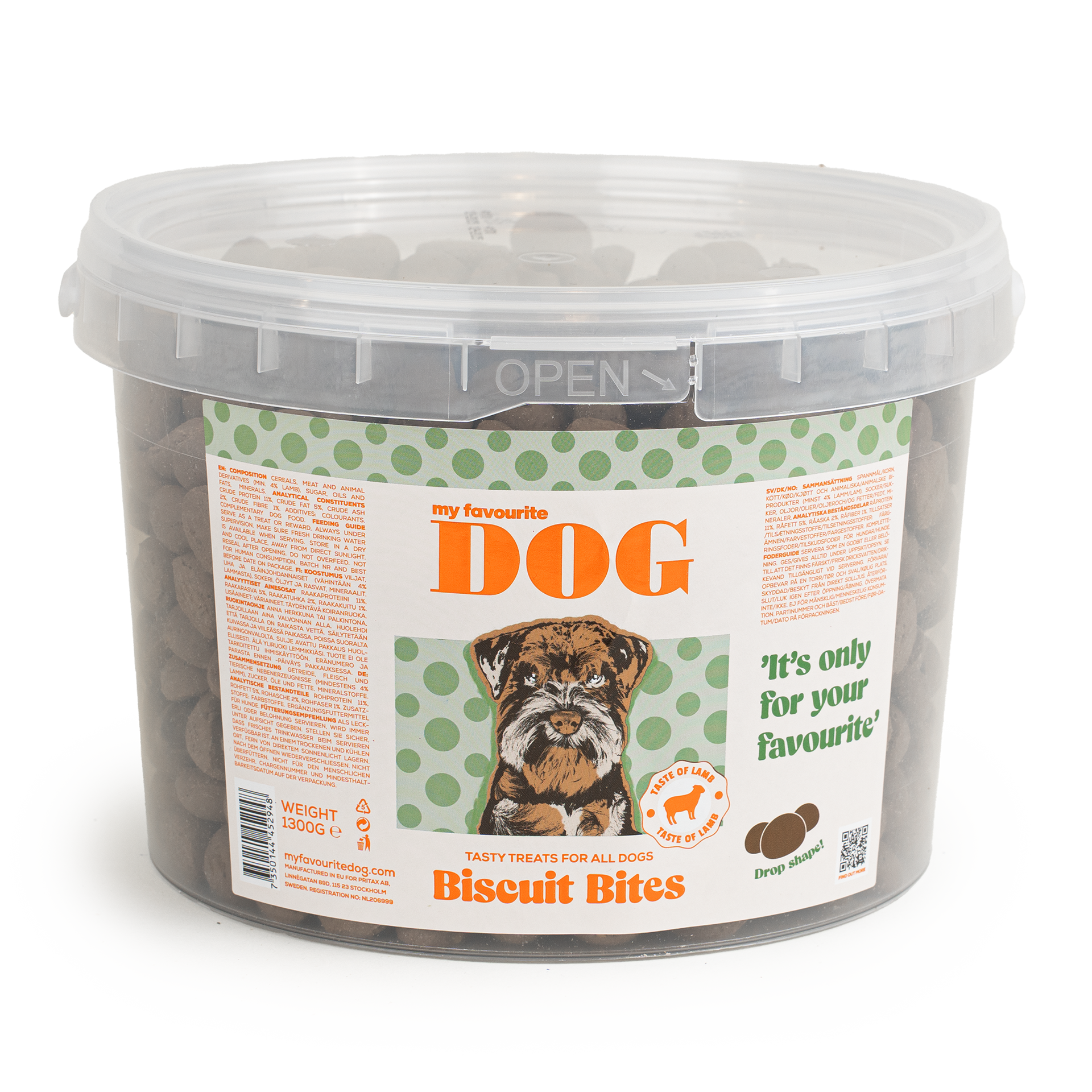 My favourite DOG - Kjeksbiter med lammesmak 1,3kg - Hund - Godbiter og snacks - Dyrekassen.no