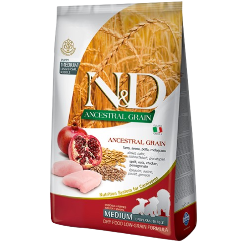 Dog N&D Ancestral Grain Chicken & Pomegranate Puppy Medium