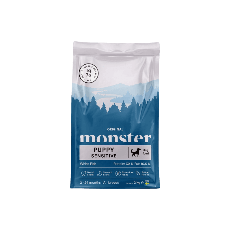 Monster Pet Food Dog Original Puppy Sensitive White Fish