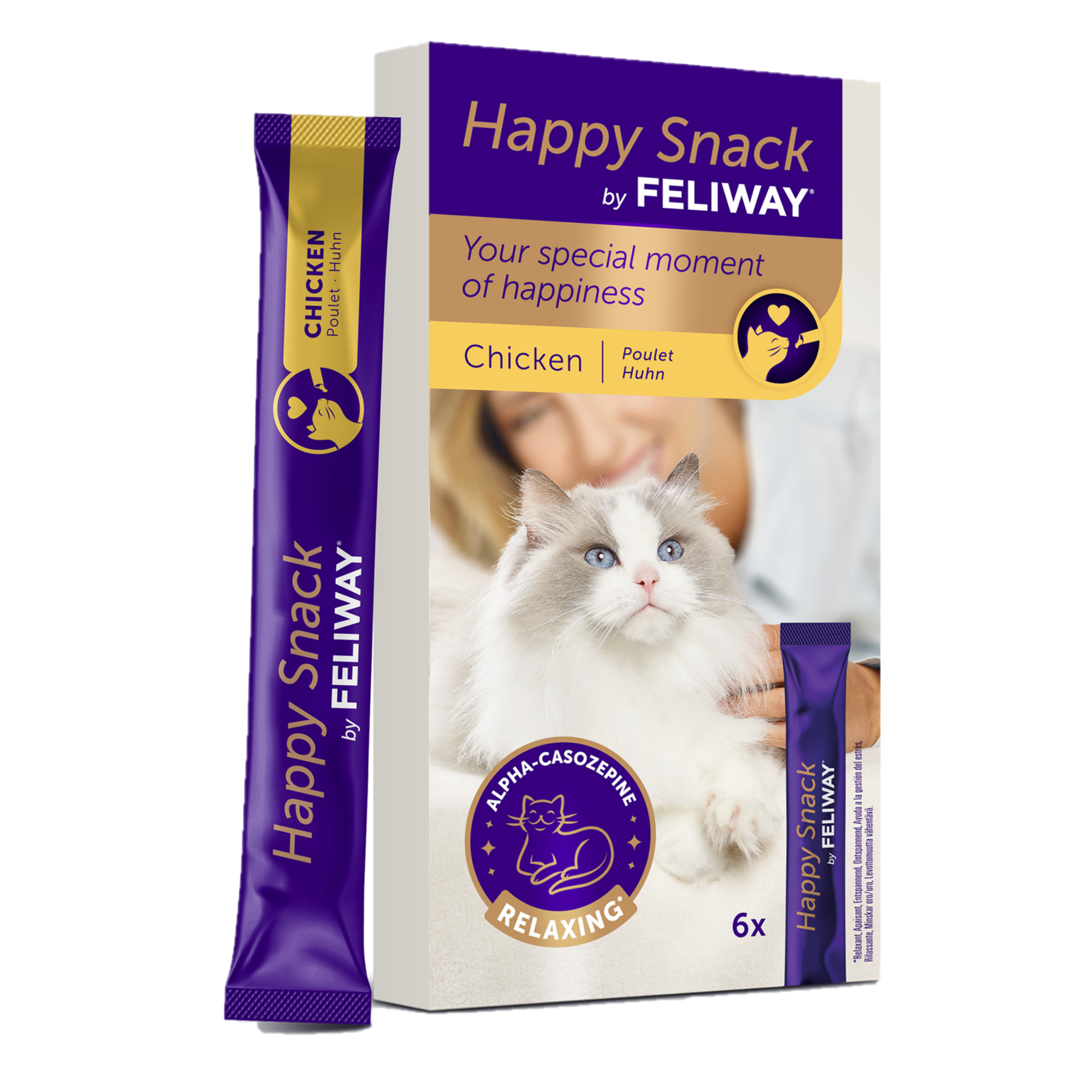 Feliway - Happy Snack 6x15g - Katt - Helse og pels - Hygiene - Kattepleie - Dyrekassen.no