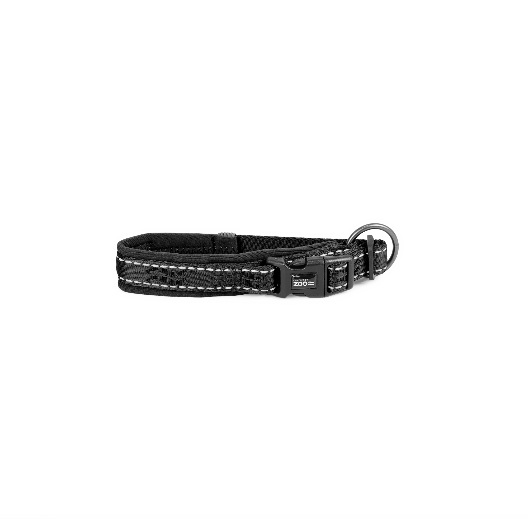 Hundehalsbånd Rufus justerbar 15 mm x 20-30 cm Svart