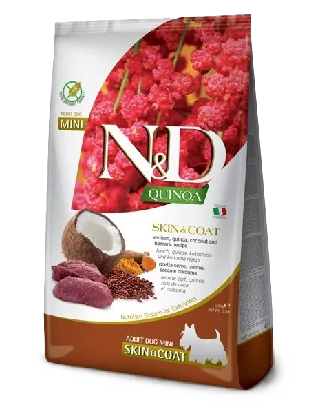 Dog N&D Quinoa Skin & Coat, Venison & Coconut Adult Mini