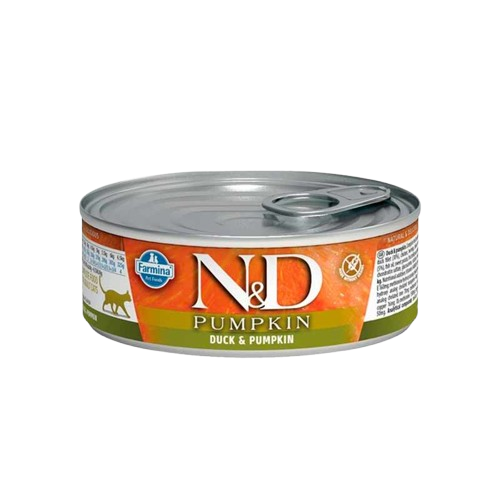 Farmina - Cat N&D Duck & Pumpkin Våtfoder 70 g - Katt - Helse og pels - Kosttilskudd - Våtfôr - Dyrekassen.no