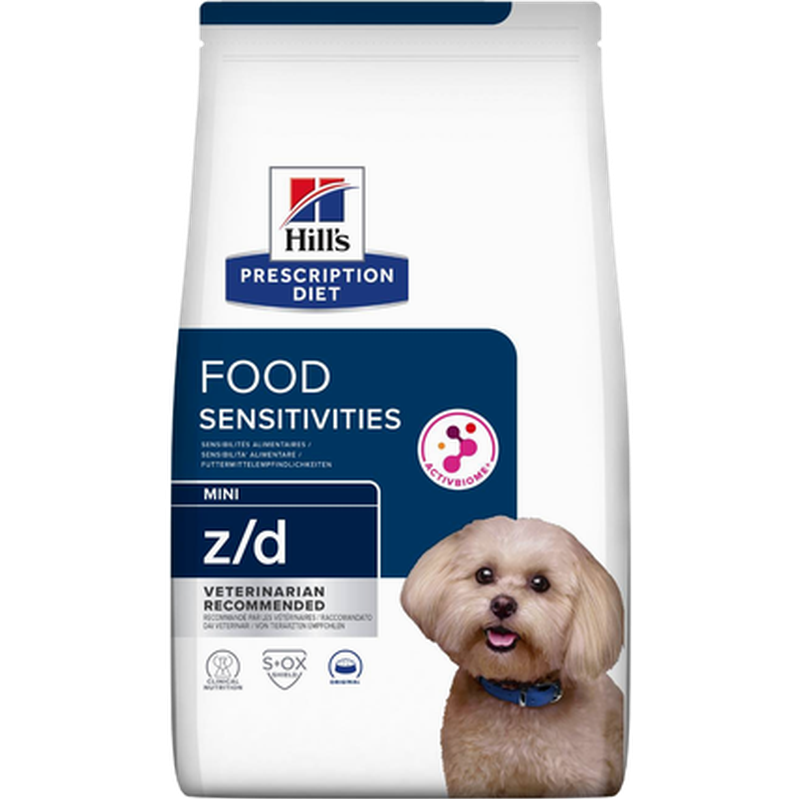 Hill's Prescription Diet Dog - z/d Food Sensitivities Skin Care Mini Original - Dry Dog Food 1 kg - Katt - Helse og pels - Kosttilskudd - Veterinærfôr