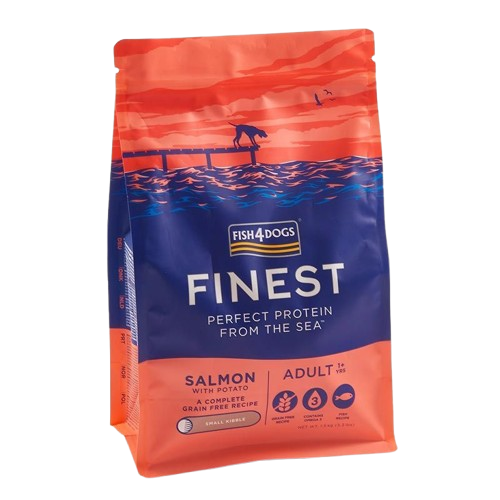 Fish4Dogs Adult Finest med laks Små biter