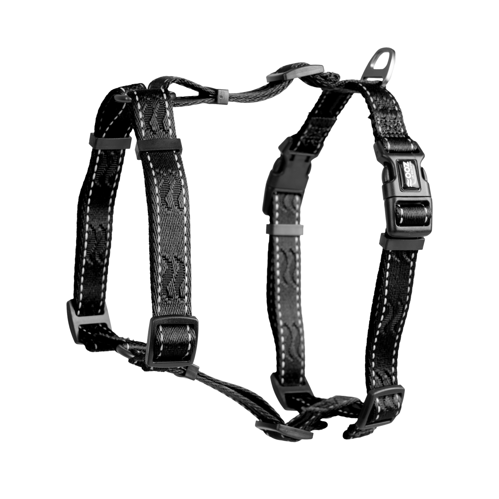 Sele Rufus H-sele justerbar S/M 20 mm x 70 cm Svart