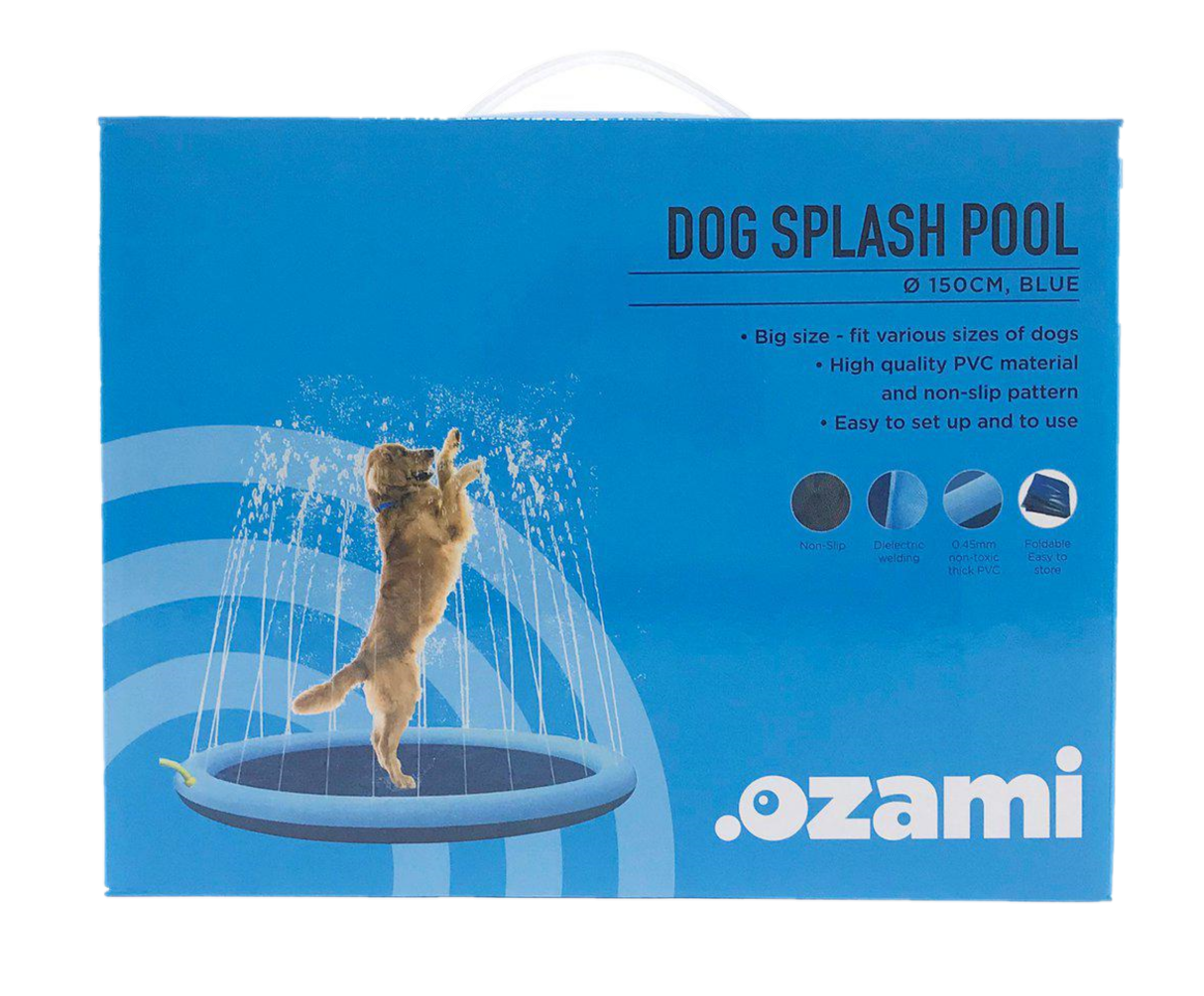 Ozami - Ozami Dog Splash Pool Ø150 cm Blå - Hund - Hundens Apotek - Dyrekassen.no