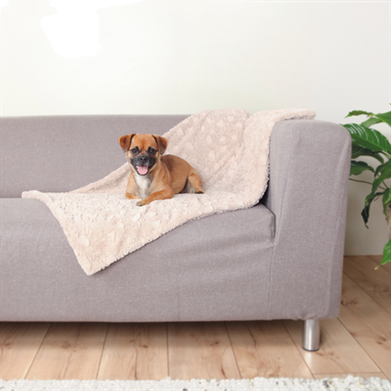 Trixie - Koselig pledd Beige 70 x 50 cm - Hund - Hundebur - Aluminiumsbur - Hundedekken - Dyrekassen.no