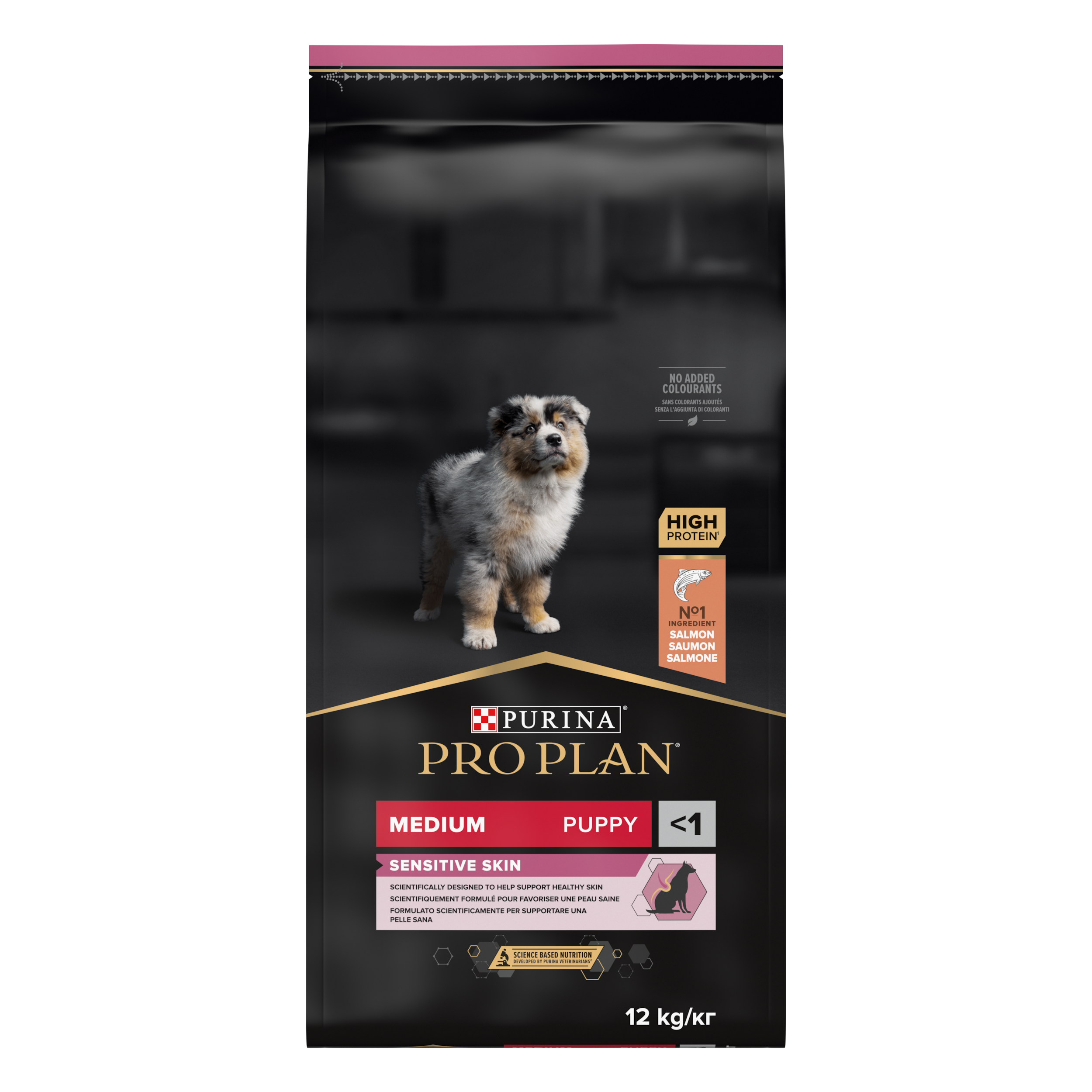 Purina Pro Plan - Puppy Sensitive Skin Medium tørrfôr til valper 12 kg - Hund - Tørrfôr - Dyrekassen.no