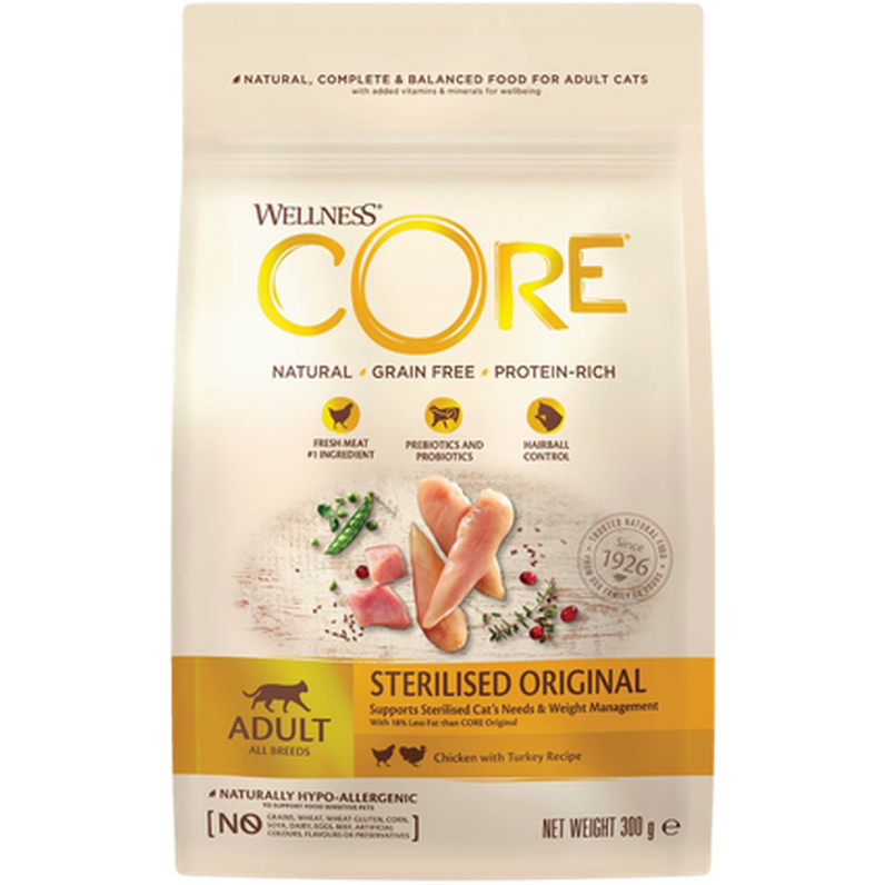 CORE Petfood Cat Adult Sterilised Grain Free Chicken & Turkey Dry