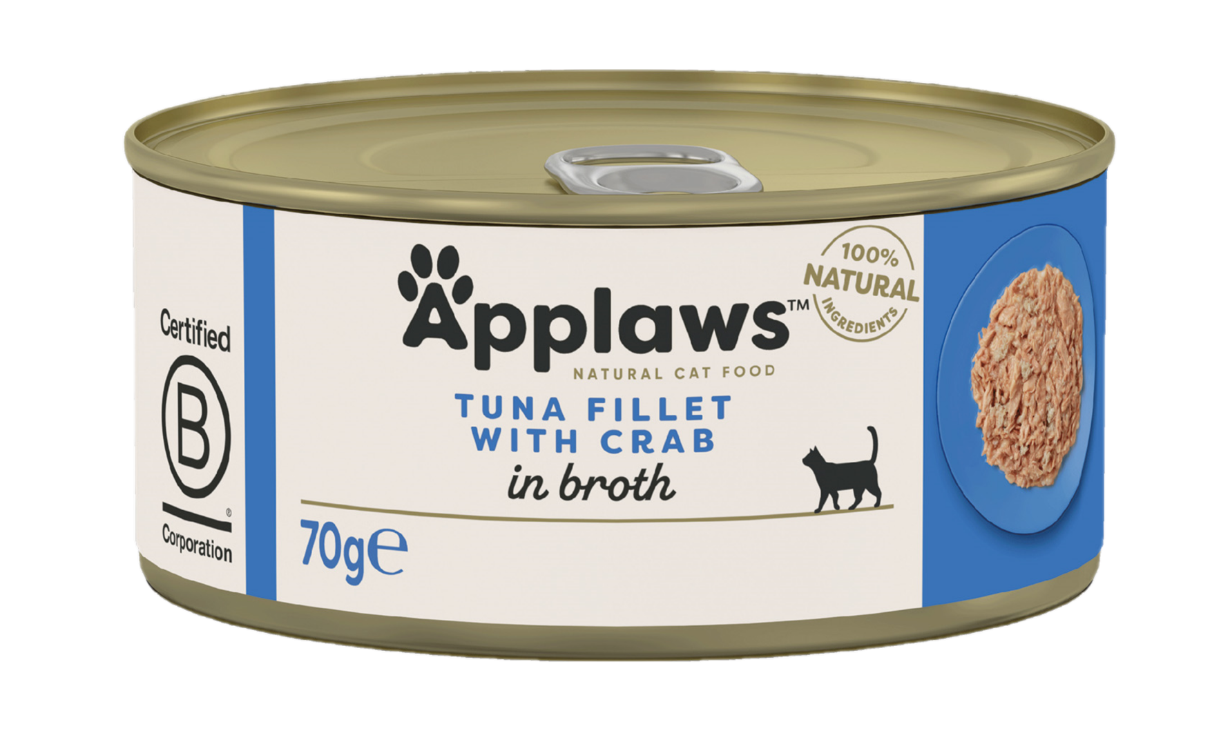 Applaws - Cat Tin Tunfisk og krabbe 70 g - Katt - Helse og pels - Kosttilskudd - Våtfôr - Dyrekassen.no