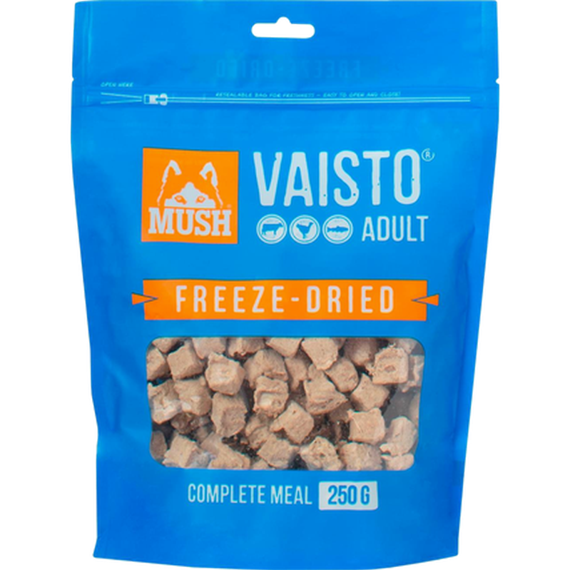 Vaisto Beef-Turkey-Lax Frysetørket Blå 800 g.