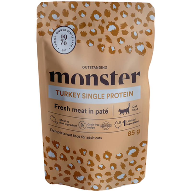 Katteposer Adult Kalkun 85 g x 8 stk - porsjonsposer