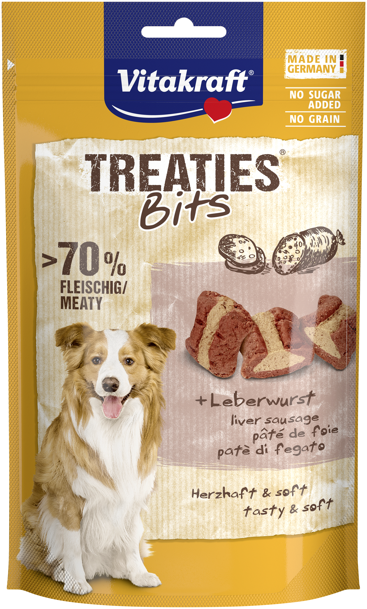 Treaties Bits med leverpølse 6 x 120 g