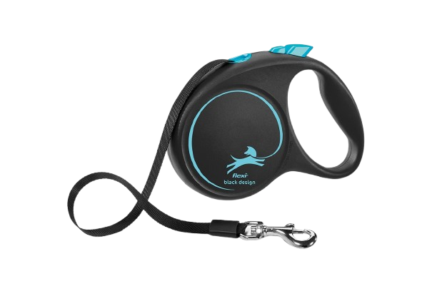 Flexi Rullebånd Svart Design Tape Blå