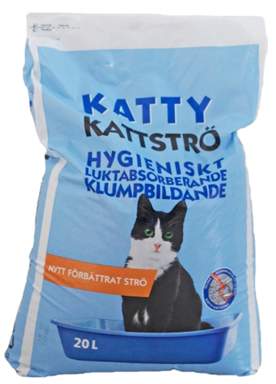 Katty - Kattesand 20 L - Katt - Helse og pels - Hygiene - Kattesand - Dyrekassen.no