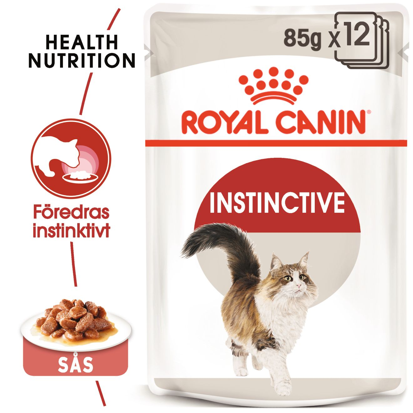 Feline Wet Instinctive Gravy 85 g x 12 stk - porsjonsposer