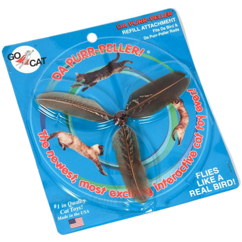 Go Cat Da Bird™ Da Purr-Peller Da Purr-Peller Refill katteleketøy Mix 17 cm