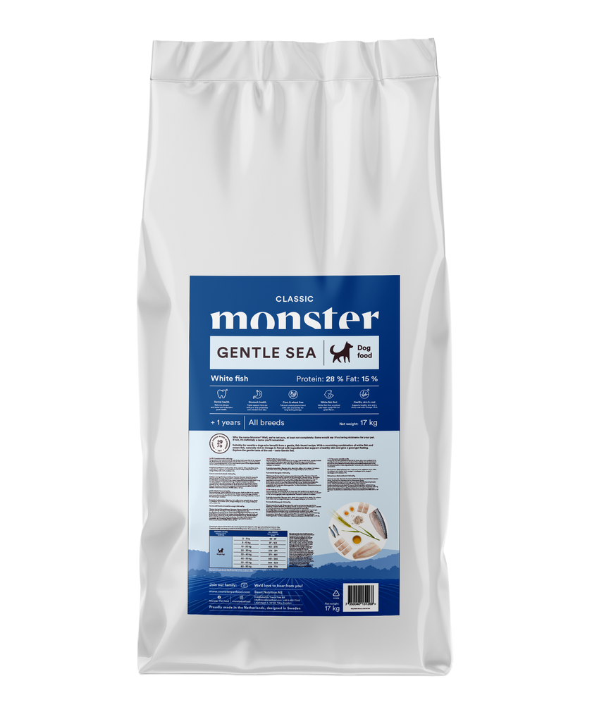 Monster Pet Food Dog Classic Gentle Sea