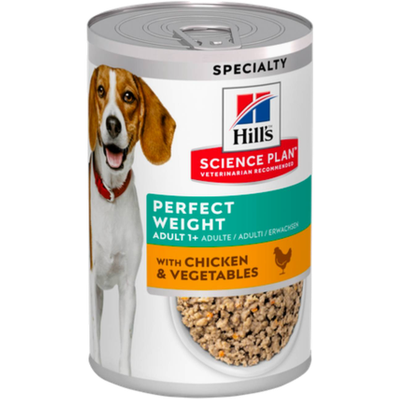 Hills Science Plan - Adult Perfect Weight Chicken Can 363 g - Hund - Våtfôr - Dyrekassen.no