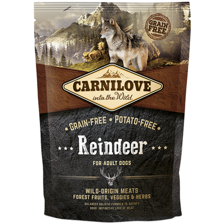 Carnilove - Hund Voksen Reinsdyr 1,5 kg - Hund - Hundefôr - Dyrekassen.no