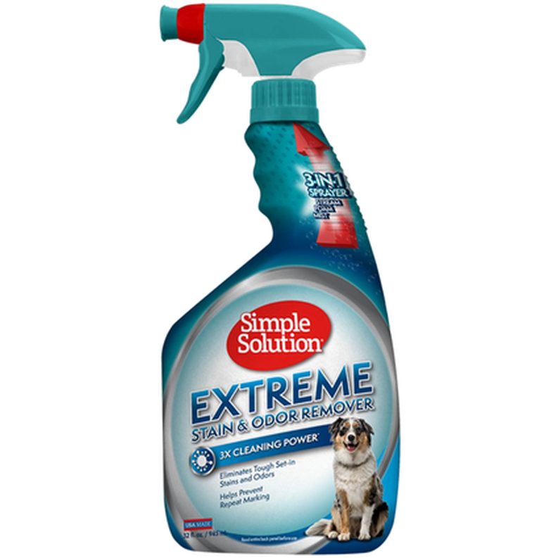 Simple Solution - Extreme Flekk- og luktfjerner for hund 945 ml - Hund - Helse og pels - Trimmekniver og napping - Trolleys - Dyrekassen.no