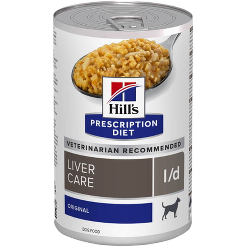 Hill's Prescription Diet Dog - l/d Liver Care Original Canned - Wet Dog Food 370 g x 12 - Katt - Helse og pels - Kosttilskudd - Veterinærfôr -