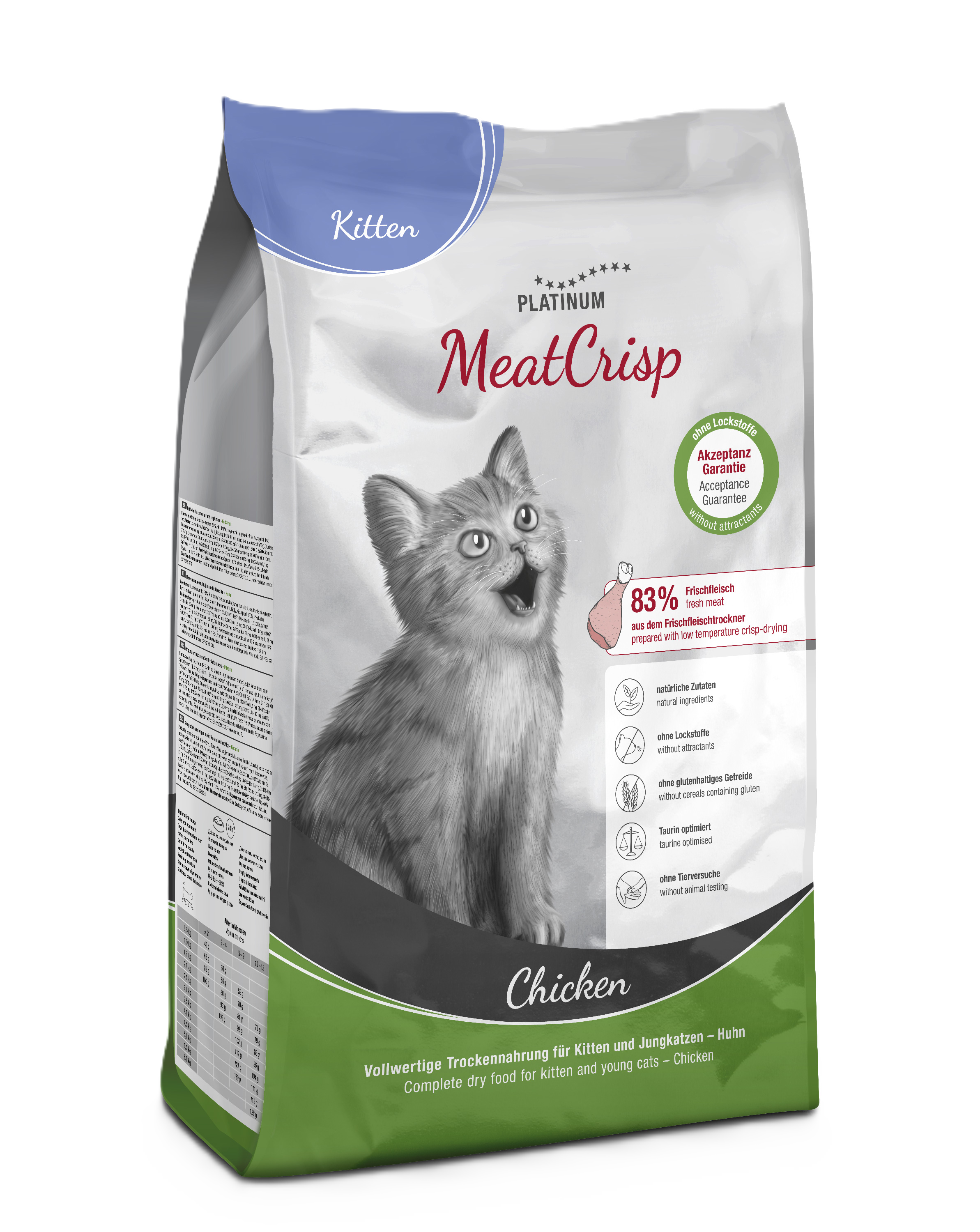 Platinum Cat MeatCrisp Kitten Chicken 1,5 kg