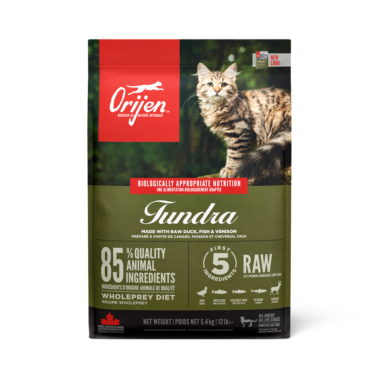 Orijen - Cat Tundra Grain Free - tørrfôr til katter 5,4 kg - Katt - Helse og pels - Kosttilskudd - Tørrfôr - Dyrekassen.no