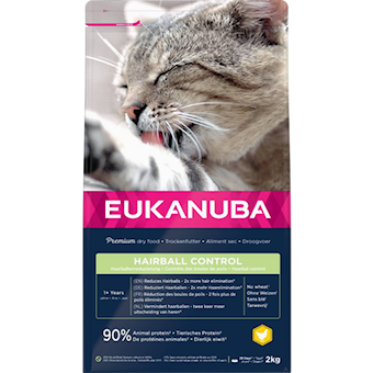 Eukanuba - Cat Hairball Control 10 kg - Katt - Helse og pels - Kosttilskudd - Tørrfôr - Dyrekassen.no