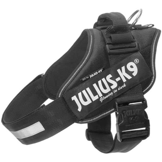 Julius-K9 - IDC Power-Harness Black Stl, 0/M-L: 58-76 cm - Hund - Hundebur - Hundeseler - Dyrekassen.no