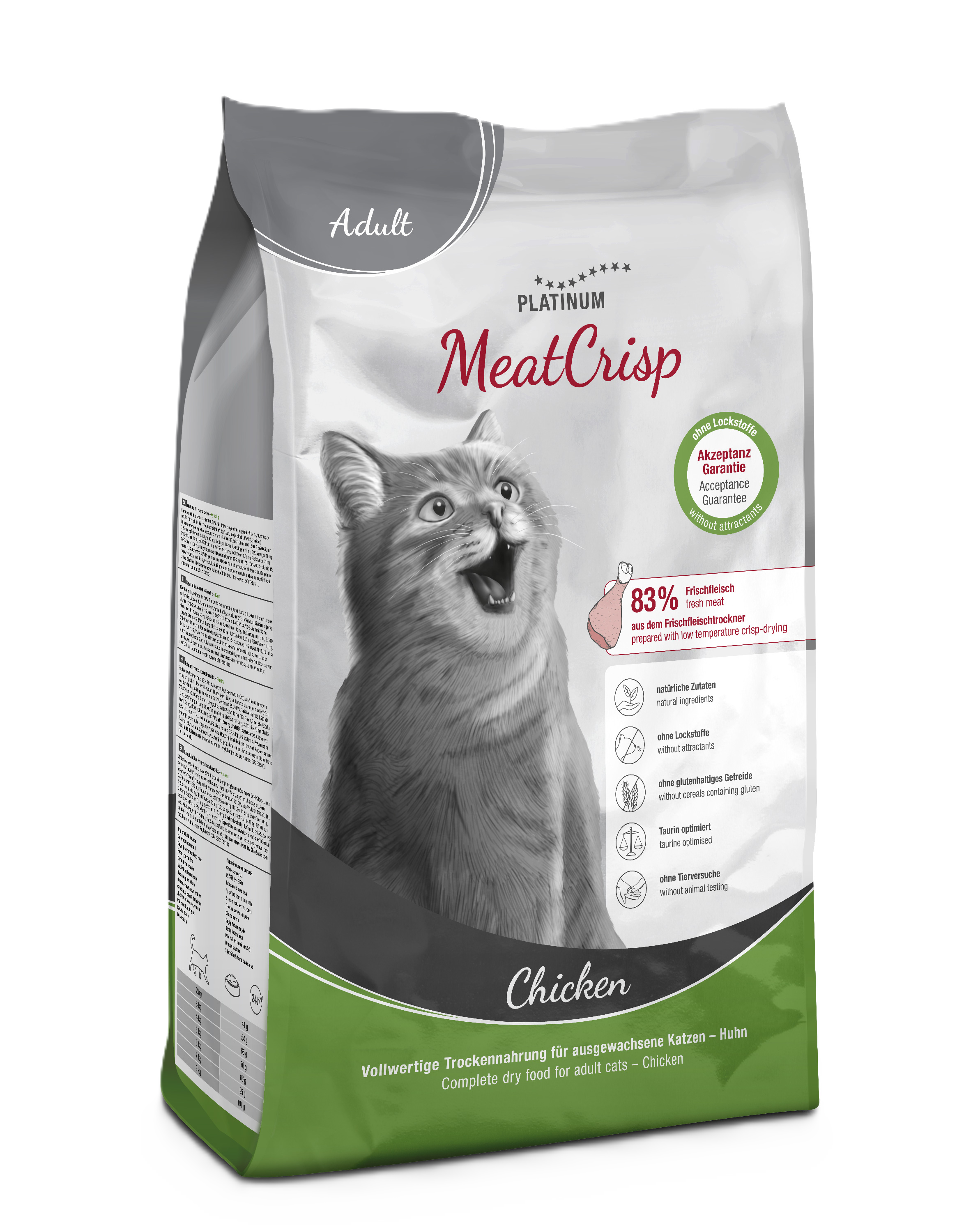 Platinum Cat MeatCrisp Adult Chicken 1,5 kg