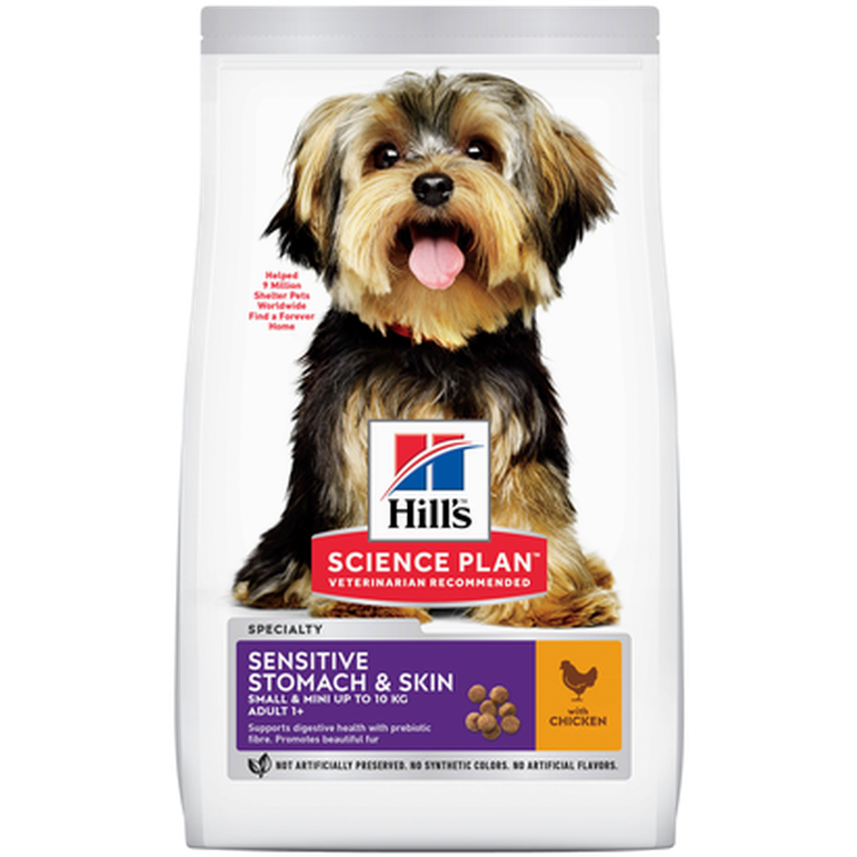 Hills Science Plan - 1+ Mini Stomach & Skin Chicken 6kg - Hund - Hundefôr - Dyrekassen.no
