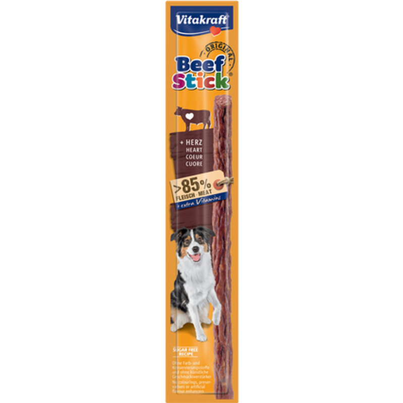 Vitakraft - Salamihjerte med oksekjøttpinne 12 g - Hund - Hundegodteri - Dyrekassen.no